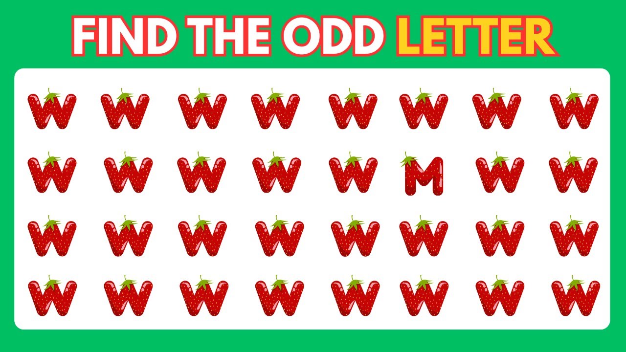 Find the ODD one out — Number and letter Edition 1️⃣🅰️ | 40 Levels ...
