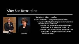 Cybersecurity Law and Policy II:  Week 4 Slides Part I