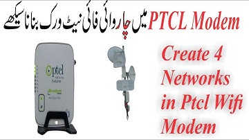 How to create two or more wifi networks by one PTCL router | Urdu/Hindi
