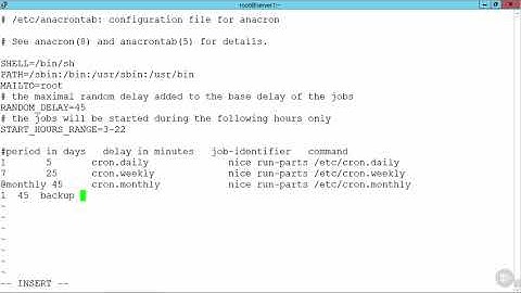 43   Using anacron as a Job Scheduler