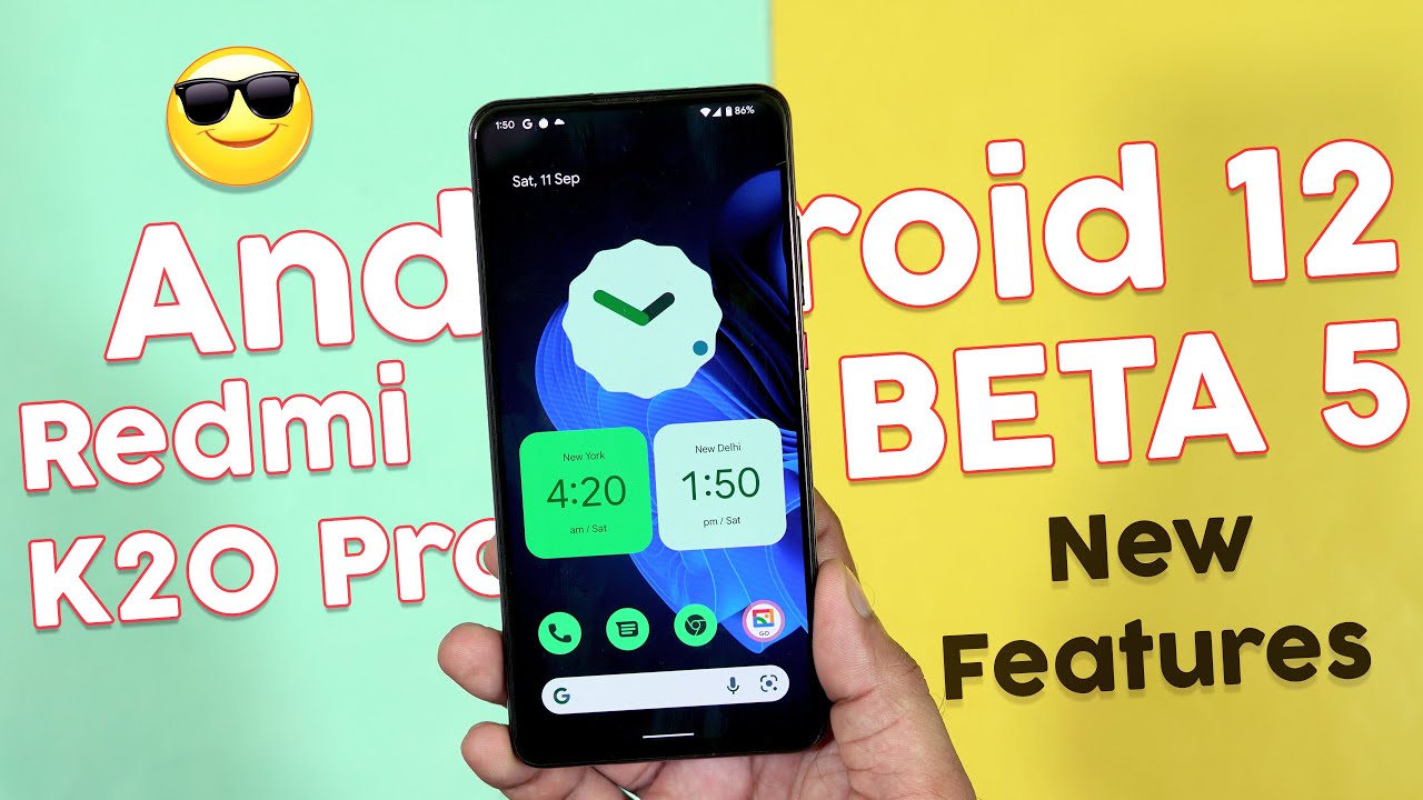 Android 12 BETA 5 for Redmi K20 Pro Review | Beta 5 Android 12 Redmi ...