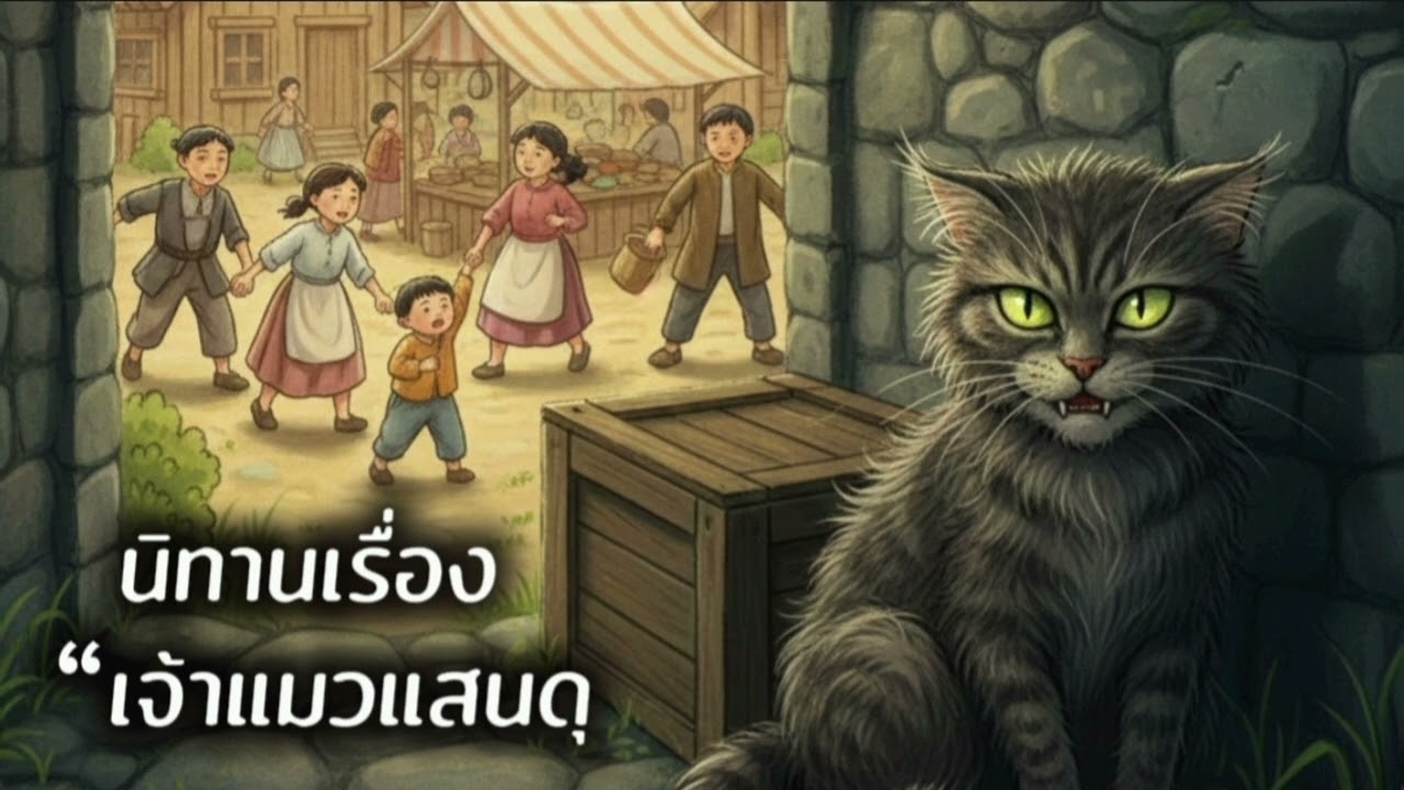 เจ้าแมวแสนดุ กับหมู่บ้านสายลม #นิทานสอนใจ #นิทานอบอุ่นหัวใจ #แมวจรจัด #การให้อภัย