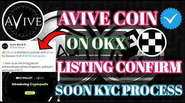 Avive Network All Update ।Avive Coin Listing Update ।Avive Coin On OKX Exchange।Avive Withdraw।
