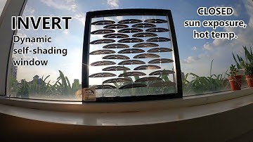 Invert dynamic self-shading bi-metallic window shading by BFM designs