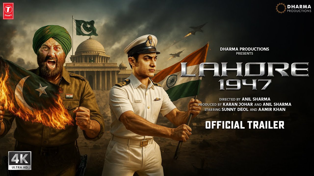 LAHORE 1947 - Hindi Trailer | Sunny Deol | Aamir Khan | India vs Pakistan War | Latest Movies 2025