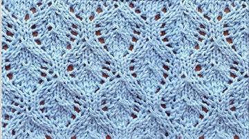 Красивый ажурный узор для кофт. Узоры спицами. Схема узора. Вязание. Knitting. Knit Openwork pattern