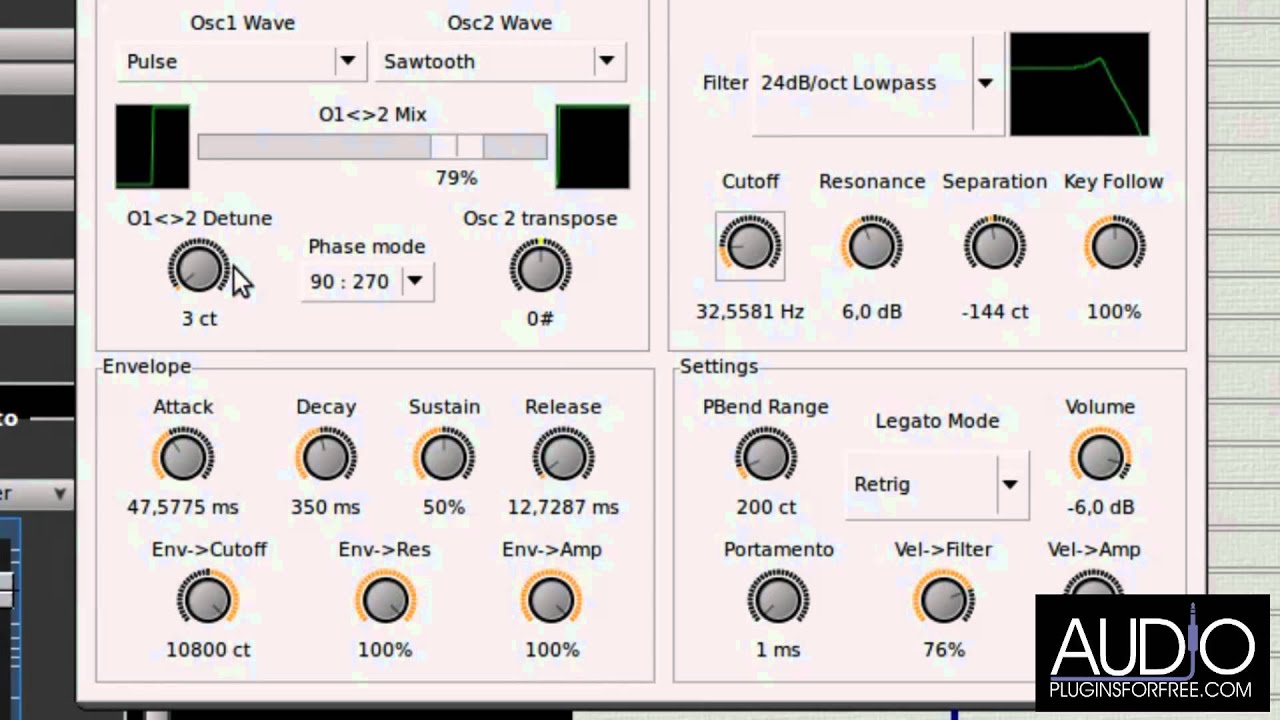 Calf Monosynth (Studio Gear) - Synthesizer