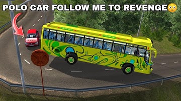 Angry Polo Driver‼️ TABBU Private Bus Mod In Bus Simulator Indonesia - Bussid Bus Mod - #bussidmod