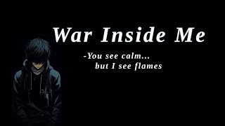 War Inside Me | Sad Emotional Rap Song | Dark Painful Lyrics 2025