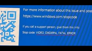 Fix VIDEO DXGKRNL FATAL ERROR Blue Screen Crash/VIDEO DXGKRNL FATAL ERROR BSOD Error