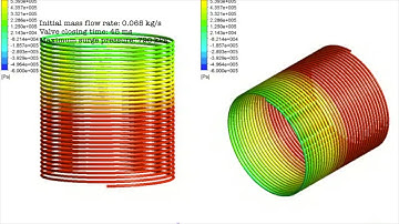 CFD simulation of water hammer apparatus