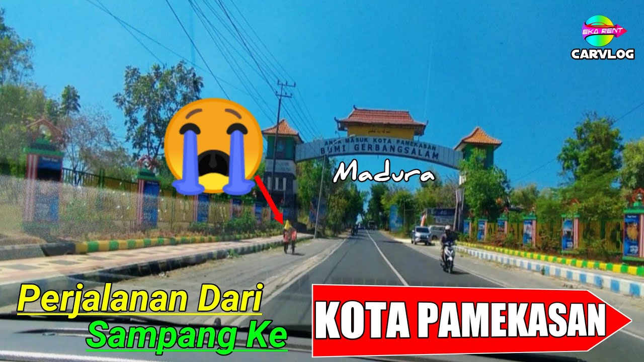 Kota PAMEKASAN Madura || perjalanan dari Sampang menuju ke pamekasan, jalannya halus mulus