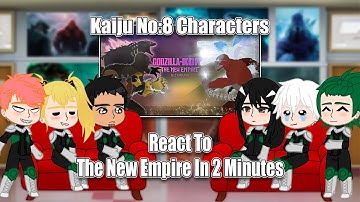 Kaiju No:8  React To Godzilla x Kong: The New Empire In 2 Minutes | Full Video