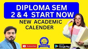 GTU DIPLOMA ACADEMIC CALENDER 2023 || DIPLOMA SEM 2 COLLEGE START DATE || DIPLOMA SEM 4 #gtuimp #gtu