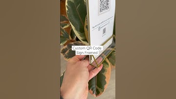 Custom QR Code Sign Salon Spa Business Marketing #hairstylistlife