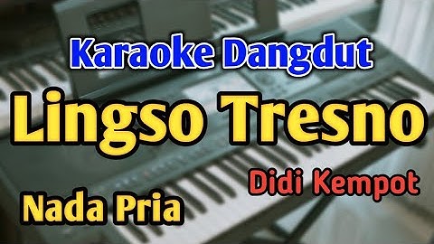 LINGSO TRESNO - KARAOKE || NADA PRIA COWOK || Didi Kempot || Audio HQ || Live Keyboard