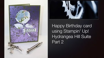 Birthday Card using Stampin