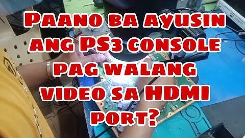 PS3 "No Video" No Signal"on HDMI port@afelectronicslab