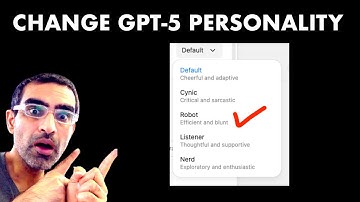How To Change GPT-5 Personalities (ChatGPT Custom Personalities)