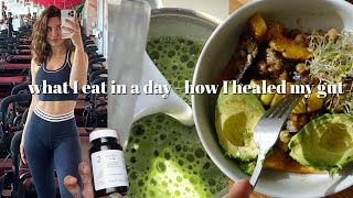 what i eat in a day - how I healed my gut | meals, supplements, & more