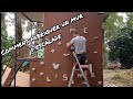 Fabrication d'un mur d'escalade pour enfants avec fabrication des prises d'escalade