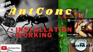working of AntConc