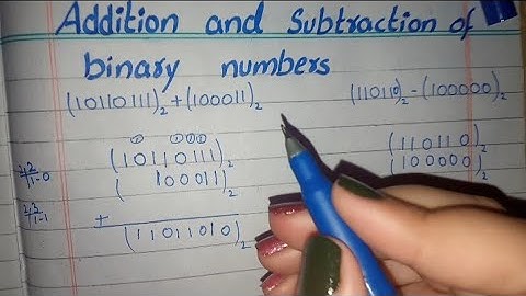 Addition and Subtraction of Binary Numbers | Addition and Subtraction of Binary Numbers in Urdu