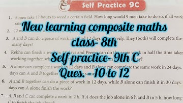 new learning composite mathematics class 8 self practice 9c| schand maths solutions chapter 8ex9c