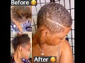 Big Chop (2021) Barber Corrects Chemical Damage *BALD SPOT*