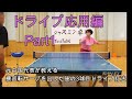 【シニアとレディース卓球】ドライブ応用編その1 横回転サーブを出した後の3球目ドライブ打法