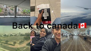 Travel vlog |India🇮🇳to ✈️Canada🇨🇦| Back to Canda #travel #travelvlog #vlog