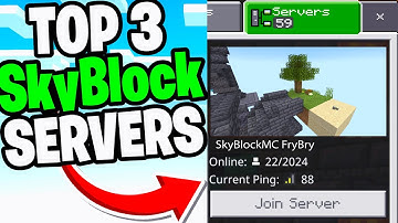 Top 3 Skyblock Servers For Minecraft Bedrock 1.21!