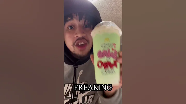 TRYING MCDONALDS MINT MILKSHAKE  #chriseanrock #shorts #shamrock