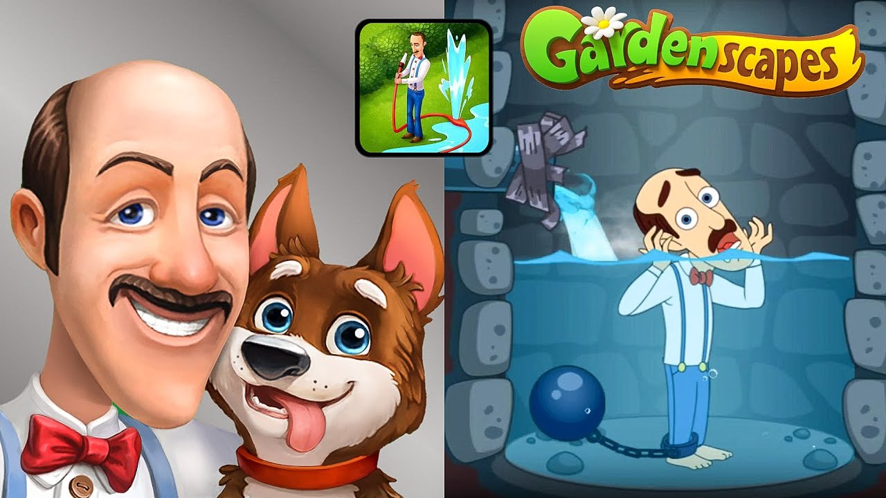 GARDENSCAPES Austin's full Gameplay Walkthrough part 1 4k 60fps [Android iOS] YouTube