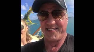 Sylvester Stallone annoying his daughters