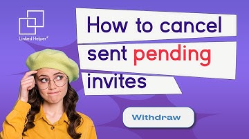 How to cancel sent pending invites