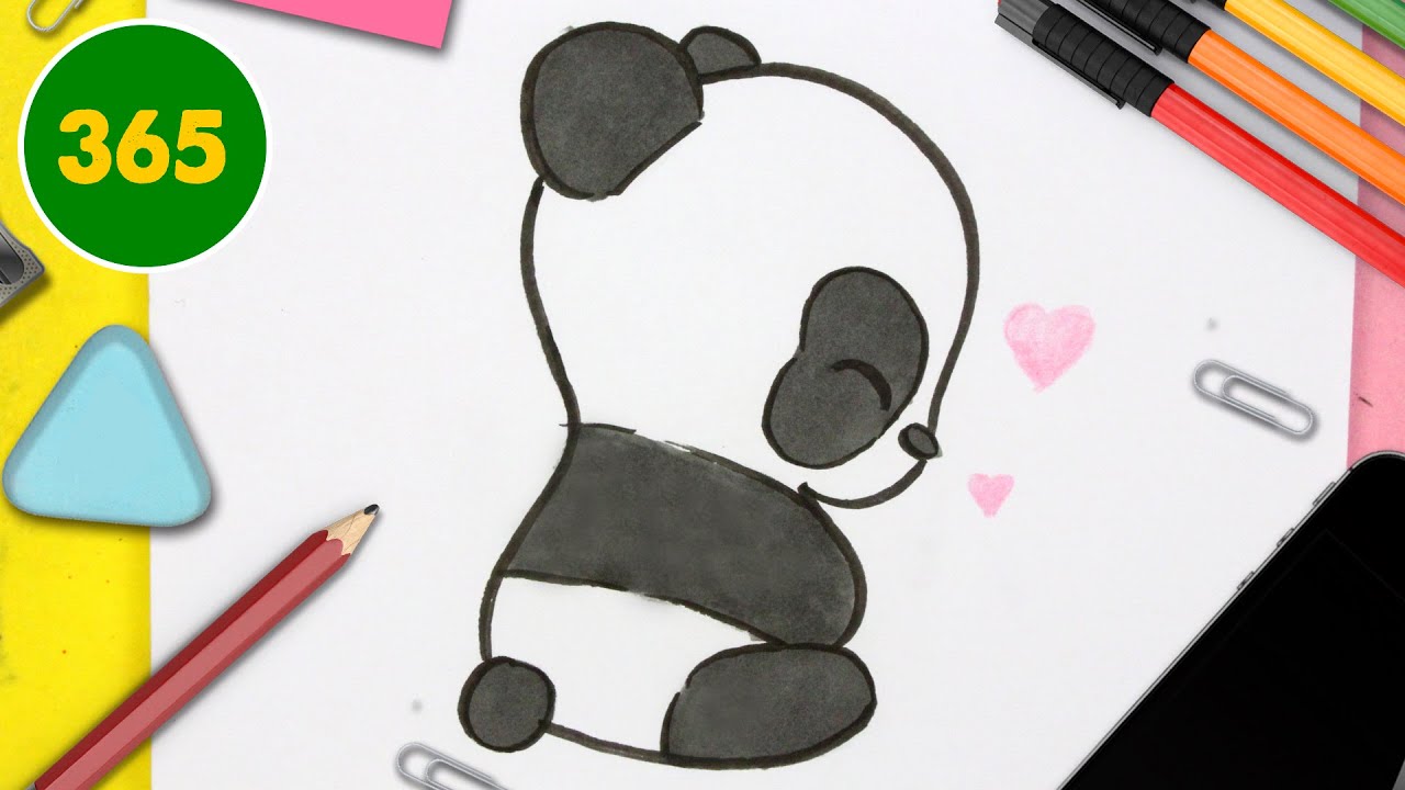 HOW TO DRAW A CUTE PANDA KAWAII 