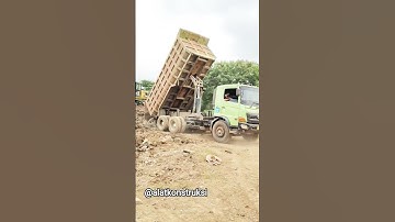 BUANGAN TANAH HASIL NORMALISASI KALI MATI BEKASI DENGAN DUMPTRUK HINO 500 PART 7 #shorts
