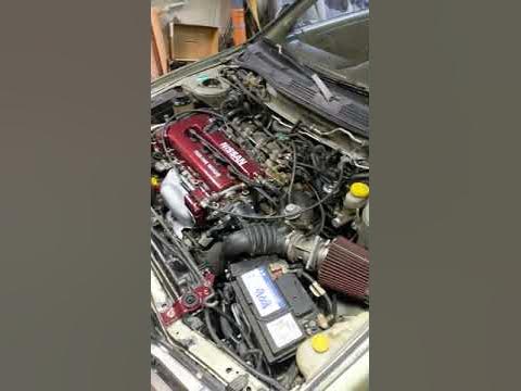 infiniti G20 SR20DET first start up - YouTube