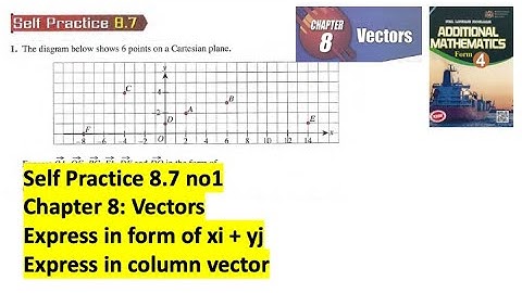 Vectors self practice 8.7 Q1 latih diri 8.7 vektor add maths tingkatan 4 matematik tambahan spm