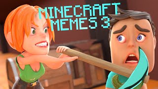 Minecraft memes 3 Steve vs Alex! The game has begun!