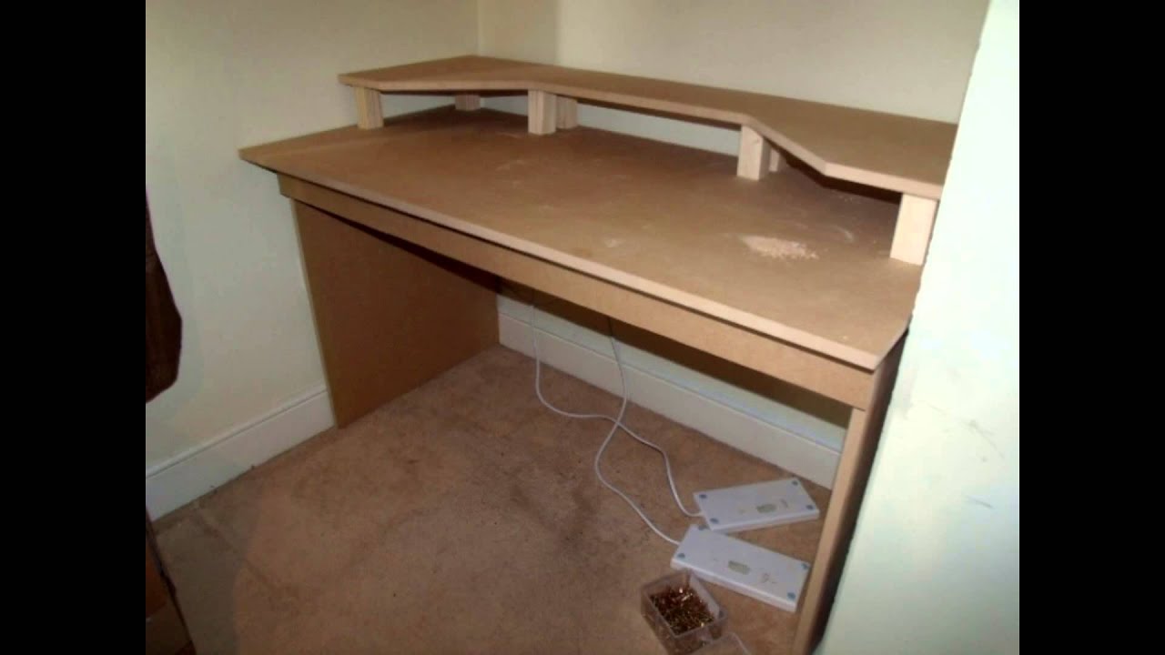 My new! home made desk - YouTube