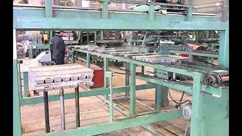 aluminum ingot caster and stacker/ casting and stacking machine