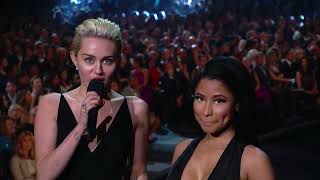 Nicki Minaj and Miley Cyrus at Grammy