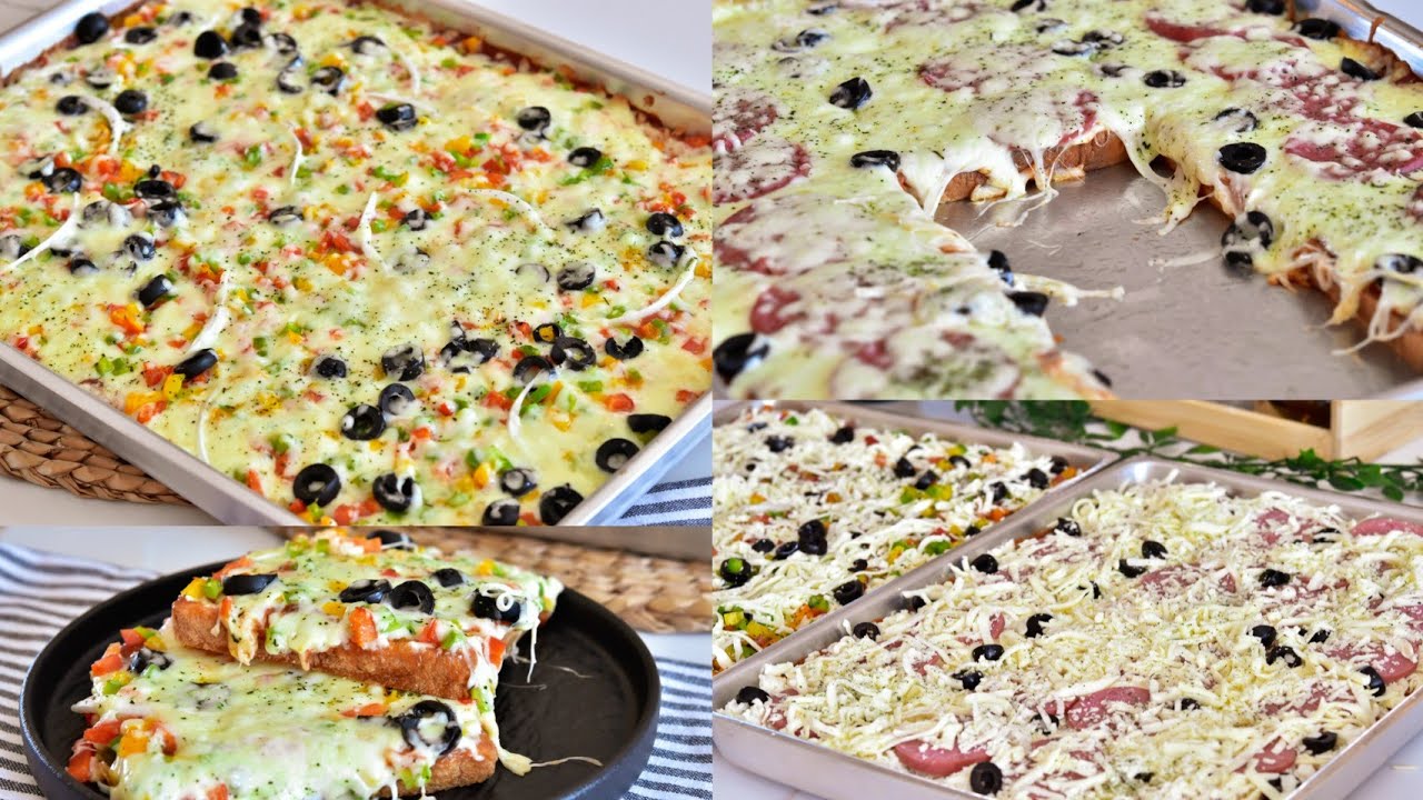 أكبر صينية  بيتزا بس بعشر دقايق😋😋Family Size Pizza