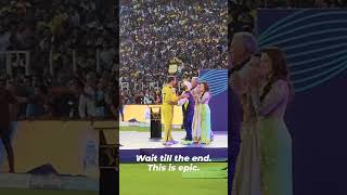 Arijit Singh touching M.S Dhoni feet at IPL #msdhoni #arijitsingh #ipl2023 #openingceremony screenshot 5