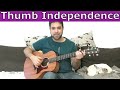 Lesson: 10 Exercises For Thumb Independence and Fingerstyle Freedom [Guitar Tutorial] | LickNRiff