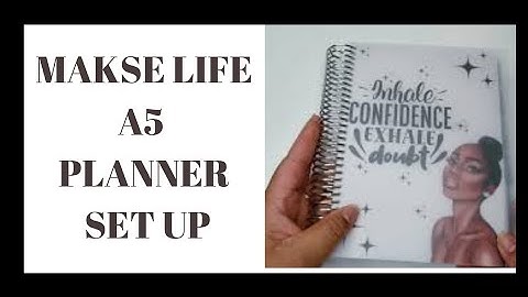 Setting Up my 2022 Makse Life A5 Daily Planner|Planner Set Up