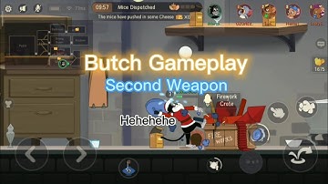 Tom And Jerry Chase [Asia] | The Classic Match | Butch Gameplay | 2nd Weapon | [Spinning Lid]