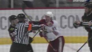 Kyle Turris vs Kris Versteeg Dec 7, 2008